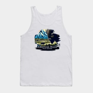 American Bison - WILD NATURE - BISON -4 Tank Top